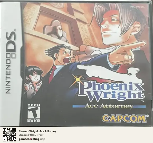 Phoenix Wright: Ace Attorney Nintendo DS, NTSC box front