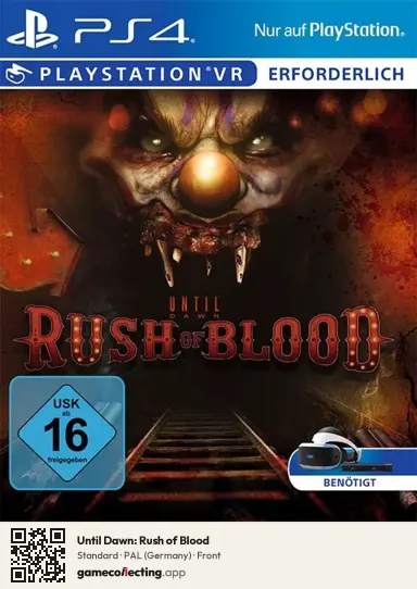 Until Dawn: Rush of Blood PlayStation 4, Germany box front