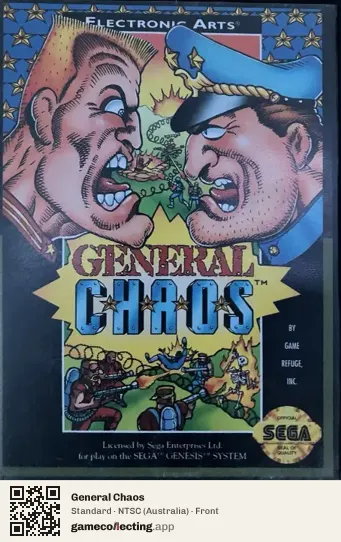 General Chaos Sega Mega Drive / Genesis, Australia box front