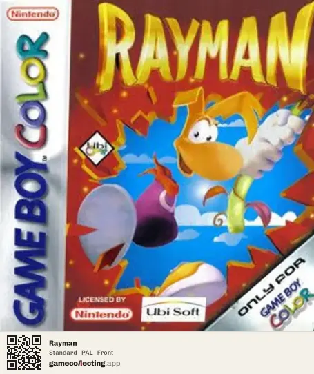 Rayman Game Boy Color, PAL box front