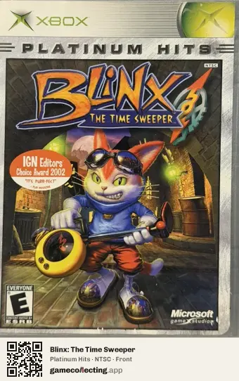 Blinx: The Time Sweeper Xbox, NTSC box front