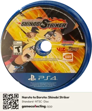 Naruto to Boruto: Shinobi Striker PlayStation 4, NTSC disc