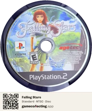 Falling Stars PlayStation 2, NTSC disc