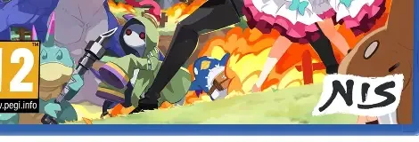 Disgaea Mayhem, the PEGI square on its front