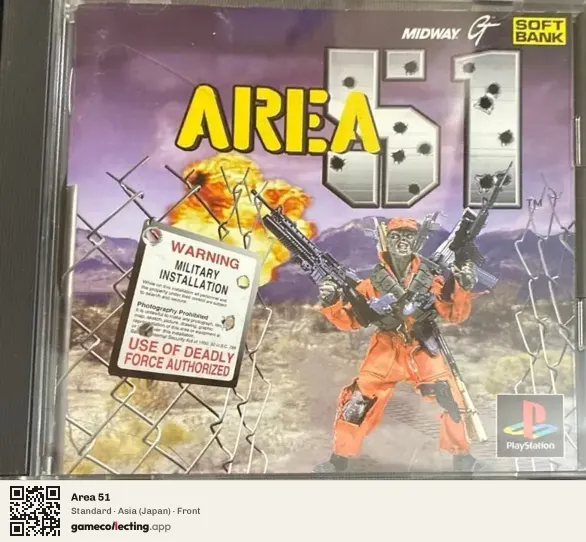 Area 51 PlayStation, Asia box front