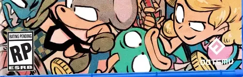 Wonder Boy: The Dragon's Trap, the ESRB box on its front