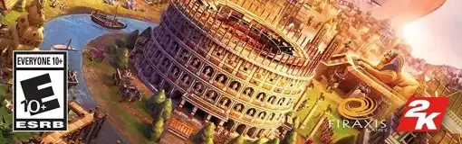 Sid Meier's Civilization VI, the ESRB box on its front