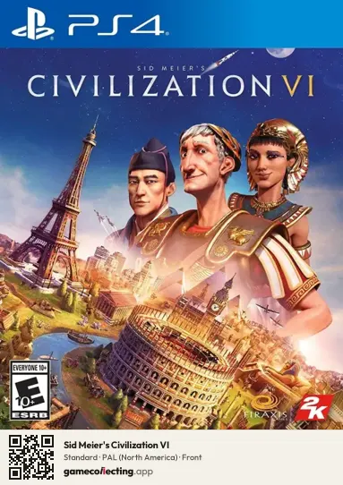 Sid Meier's Civilization VI PlayStation 4, North America box front