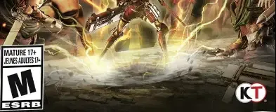 Attack on Titan 2: Final Battle, the ESRB box on its front