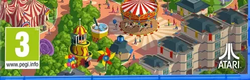 RollerCoaster Tycoon Adventures, the PEGI square on its front
