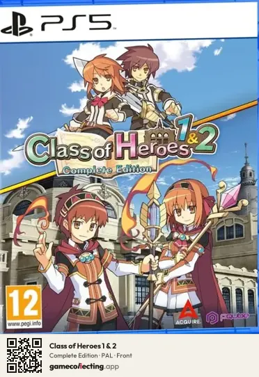 Class of Heroes 1 & 2 PlayStation 5, PAL box front