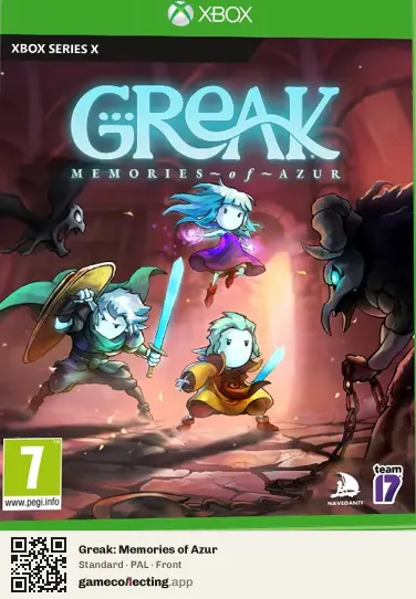 Greak: Memories of Azur Xbox Series X, PAL box front
