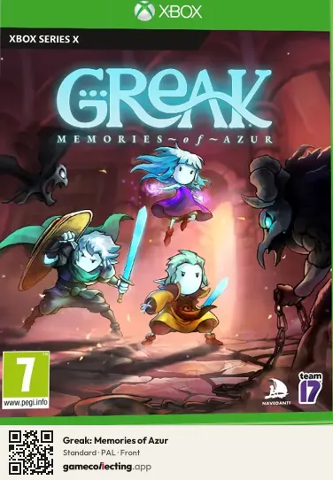 Greak: Memories of Azur Xbox Series X, PAL box front