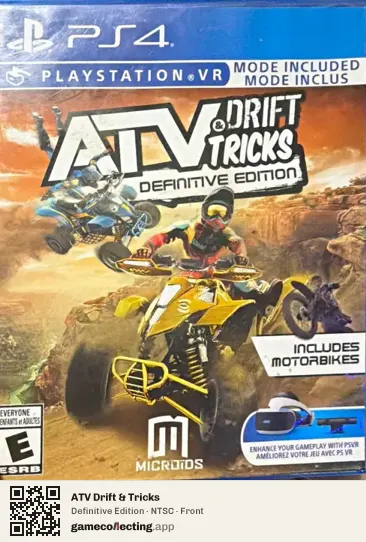 ATV Drift & Tricks PlayStation 4, NTSC box front