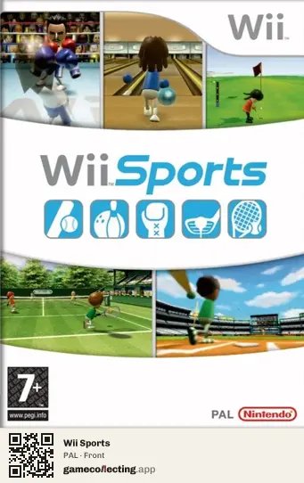 Wii Sports Nintendo Wii, PAL box front