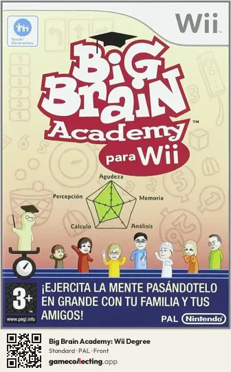 Big Brain Academy: Wii Degree Nintendo Wii, PAL box front