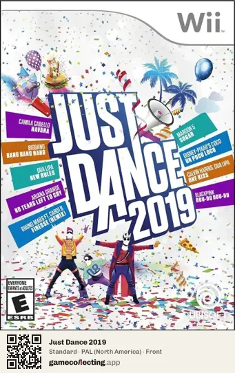 Just Dance 2019 Nintendo Wii, North America box front