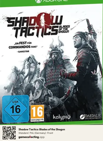 Shadow Tactics: Blades of the Shogun Xbox One, Germany box front