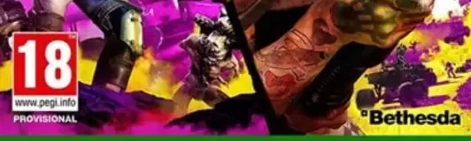 Rage 2, the PEGI square on its front