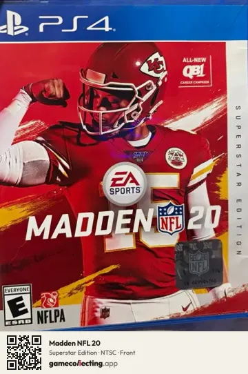 Madden NFL 20 PlayStation 4, NTSC box front