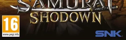 Samurai Shodown, the PEGI square on its front