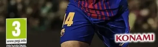 Pro Evolution Soccer 2019, the PEGI square on its front