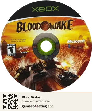 Blood Wake Xbox, NTSC disc