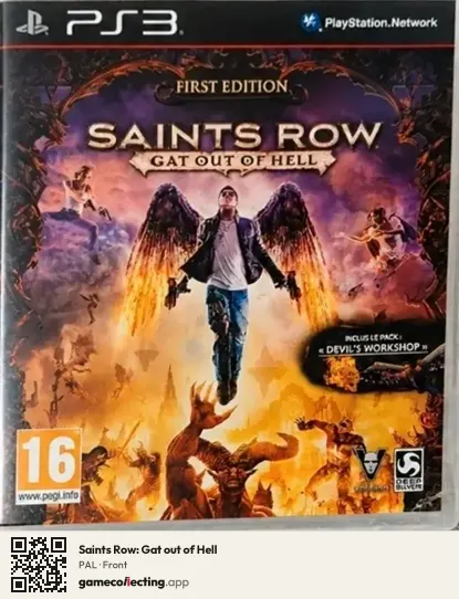 Saints Row: Gat out of Hell PlayStation 3, PAL box front