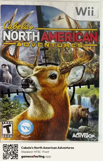Cabela's North American Adventures Nintendo Wii, NTSC box front