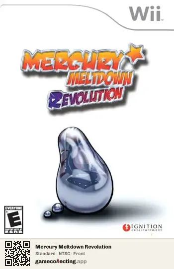 Mercury Meltdown Revolution Nintendo Wii, NTSC box front