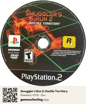 Smuggler's Run 2: Hostile Territory PlayStation 2, NTSC disc