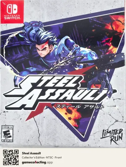 Steel Assault Nintendo Switch, NTSC box front