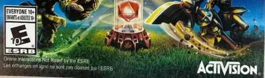 Skylanders: Imaginators, the ESRB box on its front