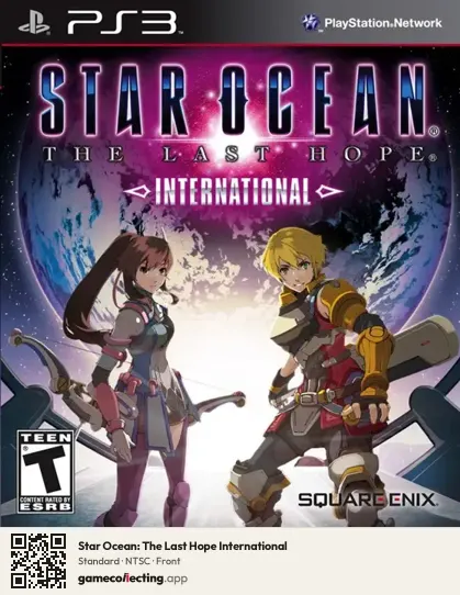 Star Ocean: The Last Hope International PlayStation 3, NTSC box front