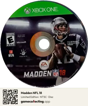 Madden NFL 18 Xbox One, NTSC disc