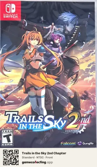 Trails in the Sky 2nd Chapter Nintendo Switch, NTSC box front
