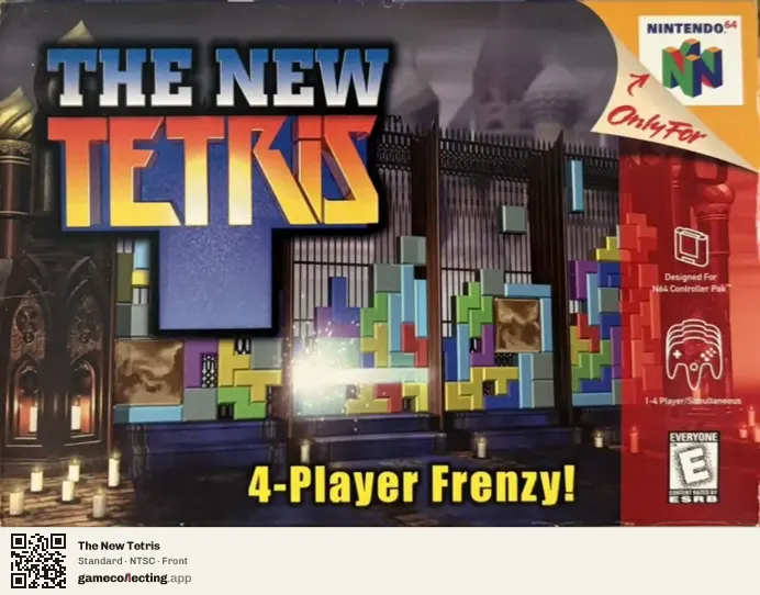 The New Tetris Nintendo 64, NTSC box front