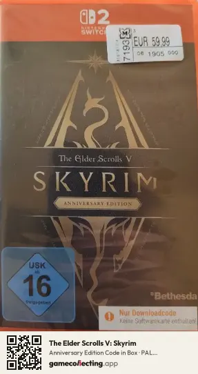 The Elder Scrolls V: Skyrim Nintendo Switch 2, Germany box front
