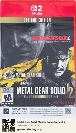 Metal Gear Solid: Master Collection Vol. 2 Nintendo Switch 2, NTSC box front