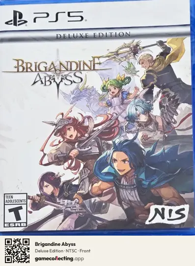 Brigandine Abyss PlayStation 5, NTSC box front