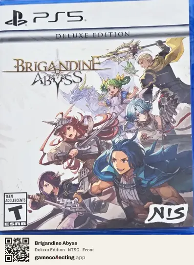 Brigandine Abyss PlayStation 5, NTSC box front
