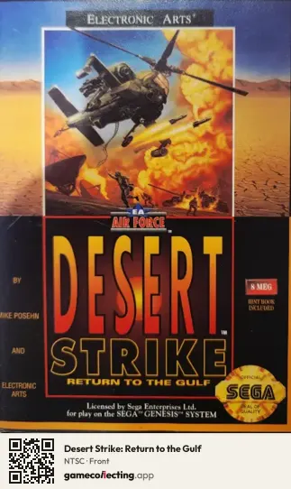 Desert Strike: Return to the Gulf Sega Mega Drive / Genesis, NTSC box front