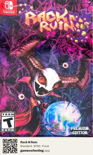 Rack N Ruin Nintendo Switch, NTSC box front