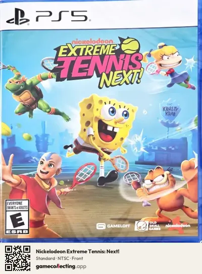 Nickelodeon Extreme Tennis: Next! PlayStation 5, NTSC box front