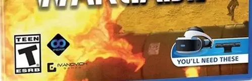 Operation Warcade, the ESRB box on its front