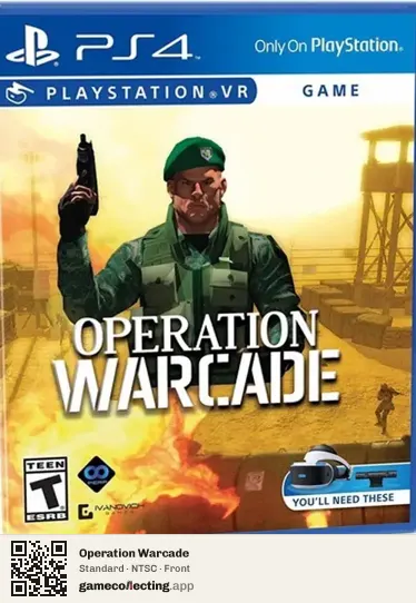 Operation Warcade PlayStation 4, NTSC box front