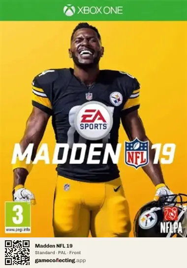 Madden NFL 19 Xbox One, PAL box front