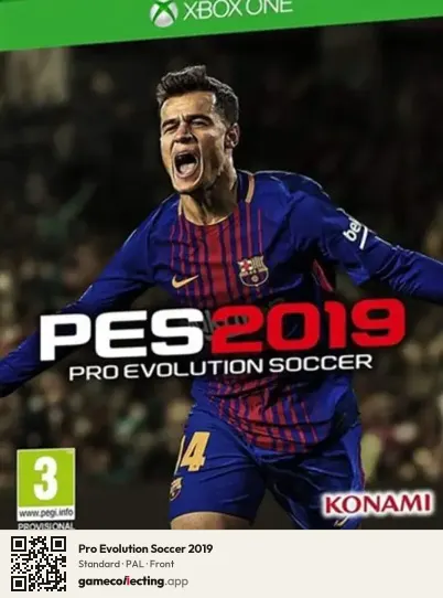 Pro Evolution Soccer 2019 Xbox One, PAL box front