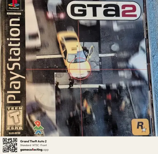 Grand Theft Auto 2 PlayStation, NTSC box front