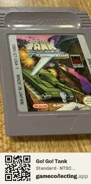 Go! Go! Tank Game Boy, NTSC cartridge label